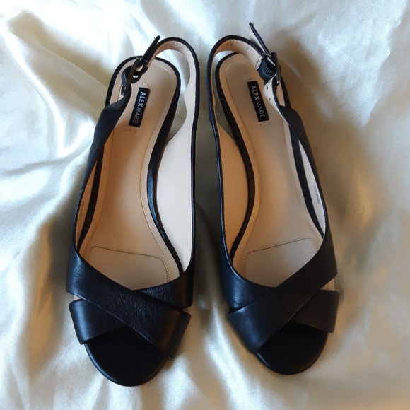 Alex Marie Shoes - NWOB Alex Marie Black Wedge Heels